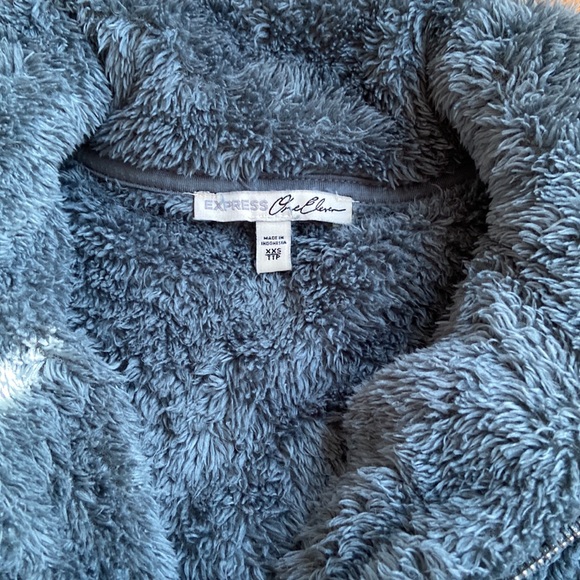 ❤️ EXPRESS Oversized sherpa pullover - Picture 4 of 6